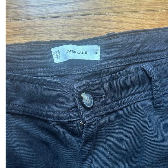 Everlane Black Tencel High-Rise Tapered “The Chino” Pants – Size 14 - Picture 4 of 7